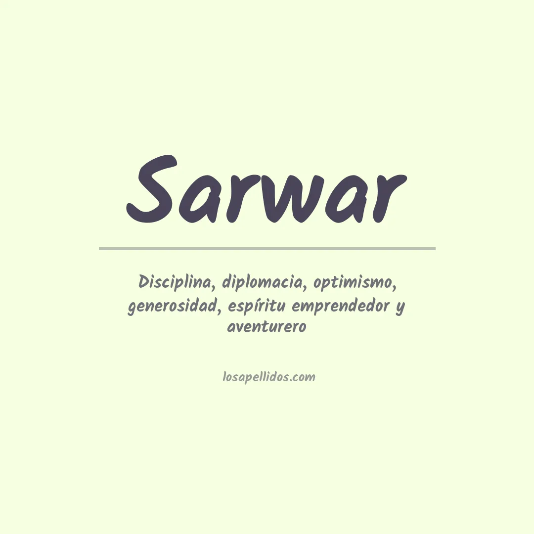 Apellido Sarwar