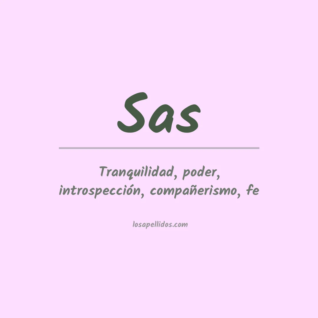 Apellido Sas