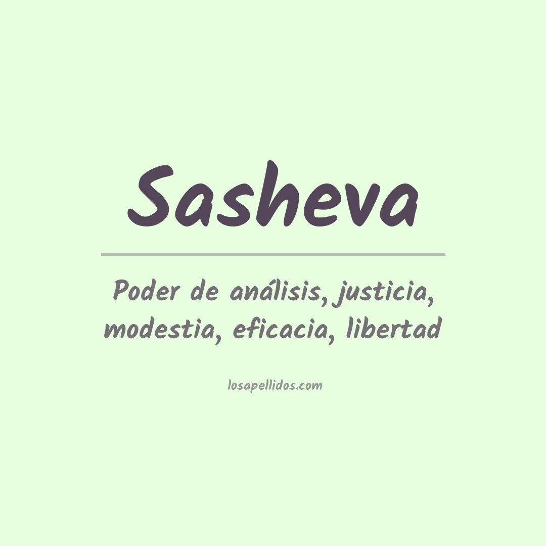 Apellido Sasheva