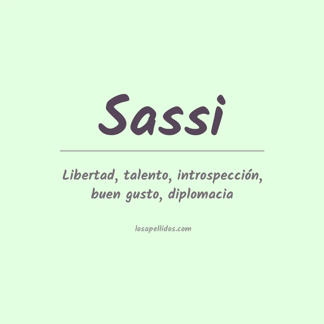 Apellido Sassi
