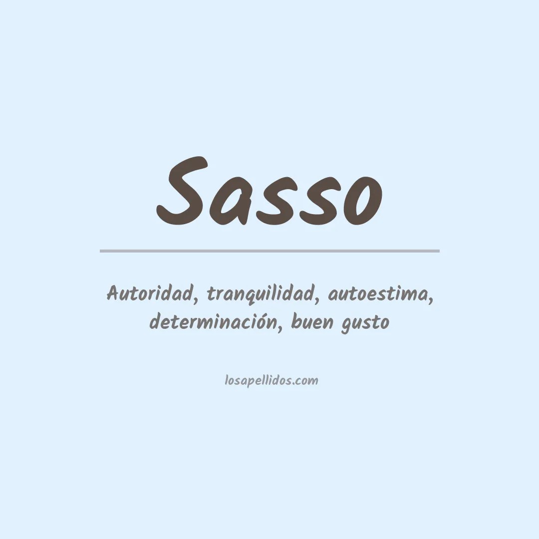 Apellido Sasso