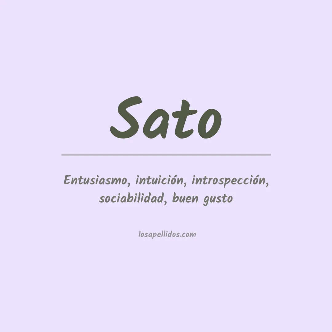 Apellido Sato