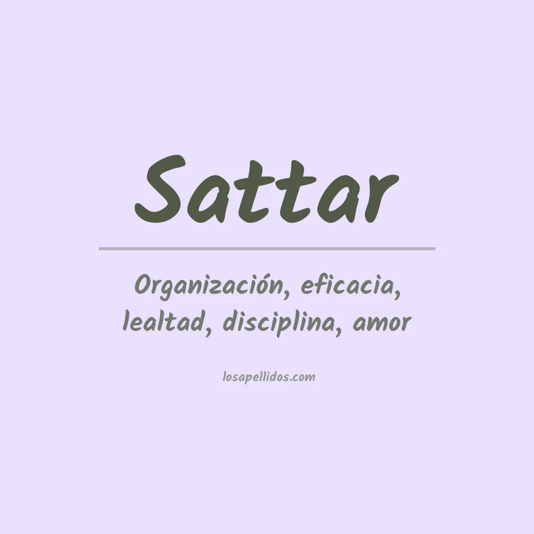 Apellido Sattar