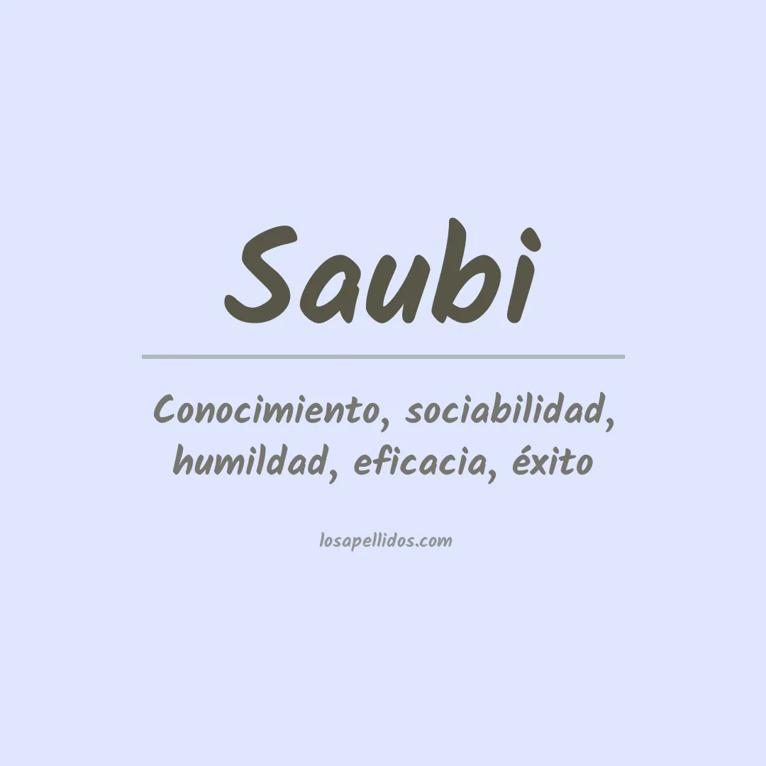 Apellido Saubi