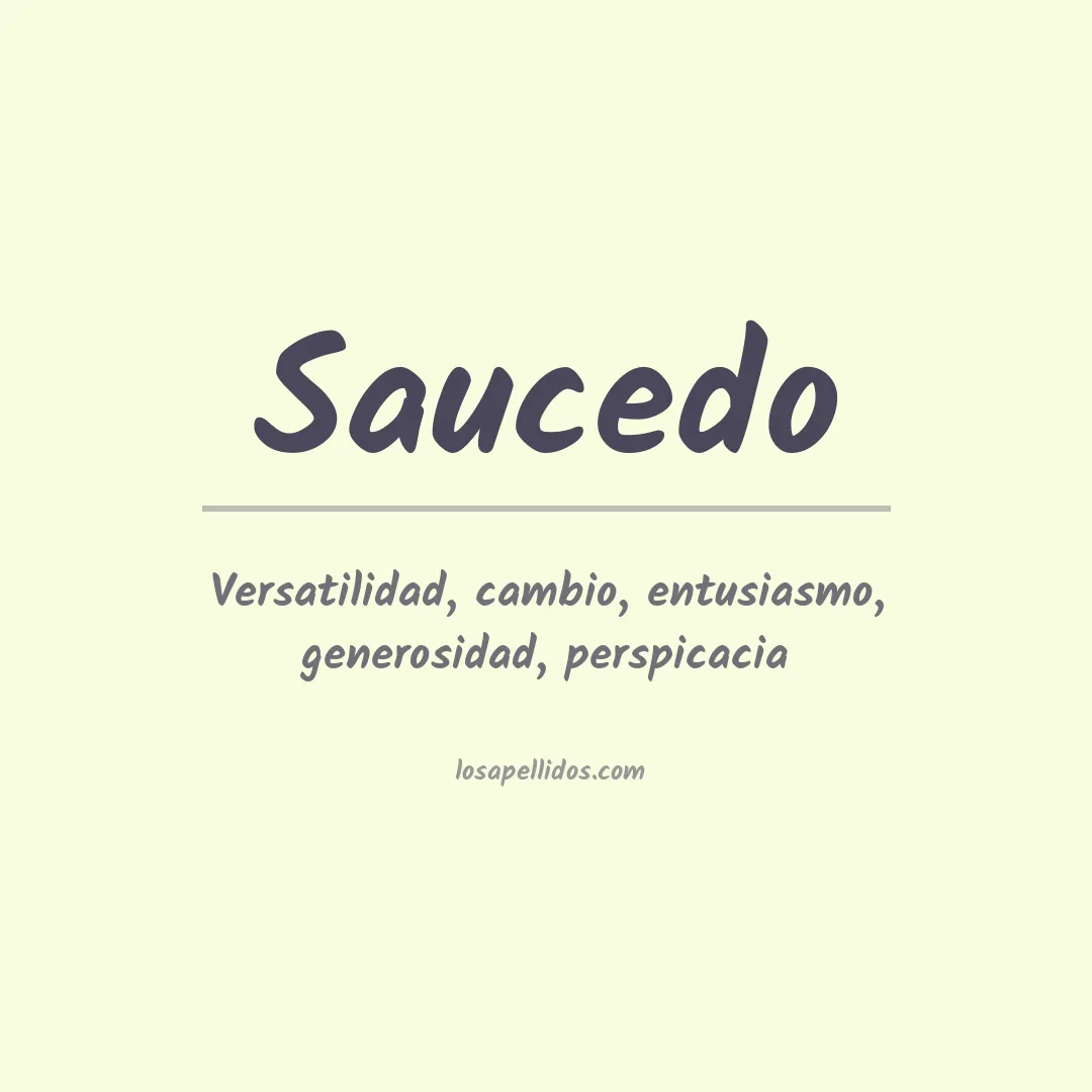 Apellido Saucedo