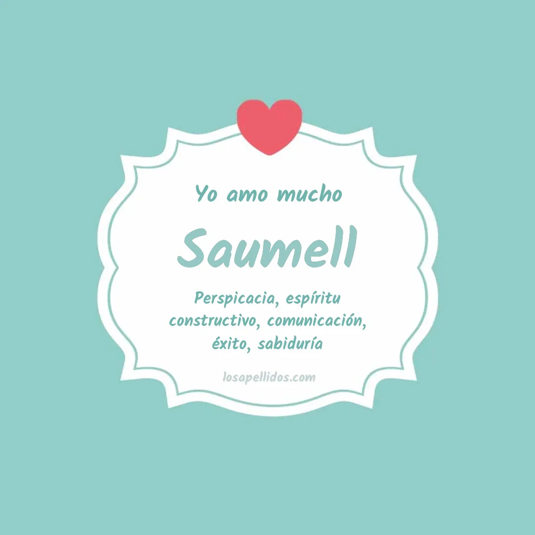 Yo amo mucho Saumell