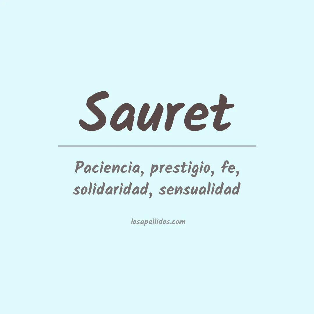 Apellido Sauret
