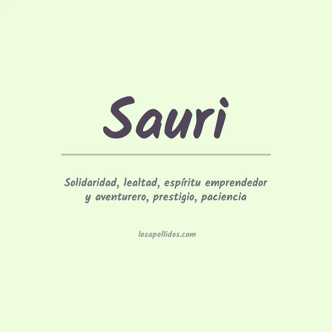 Apellido Sauri