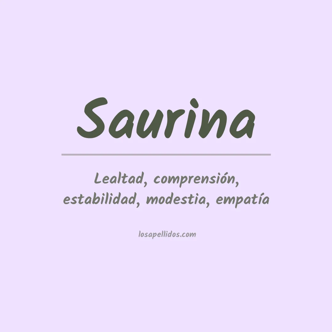 Apellido Saurina