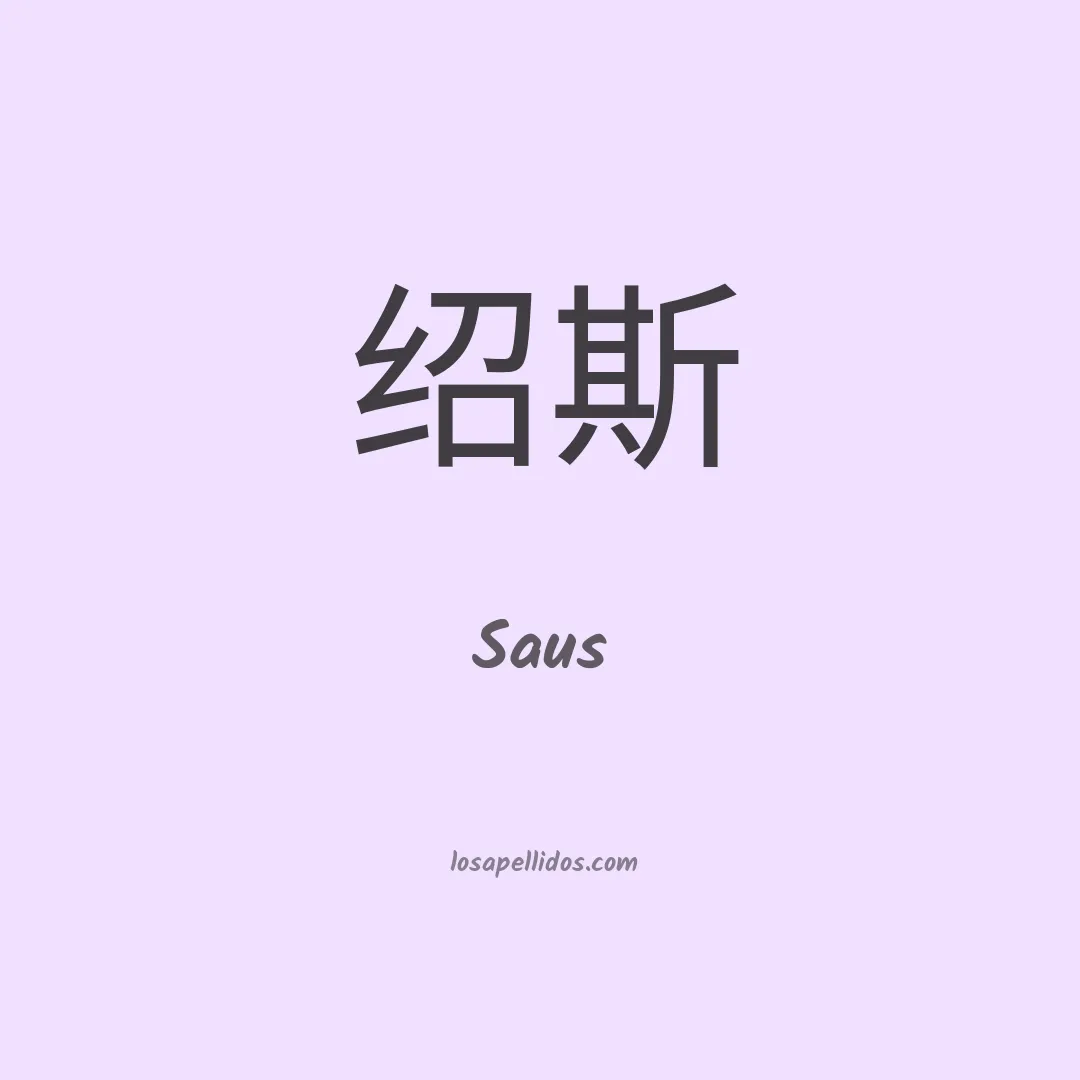 Saus en chino