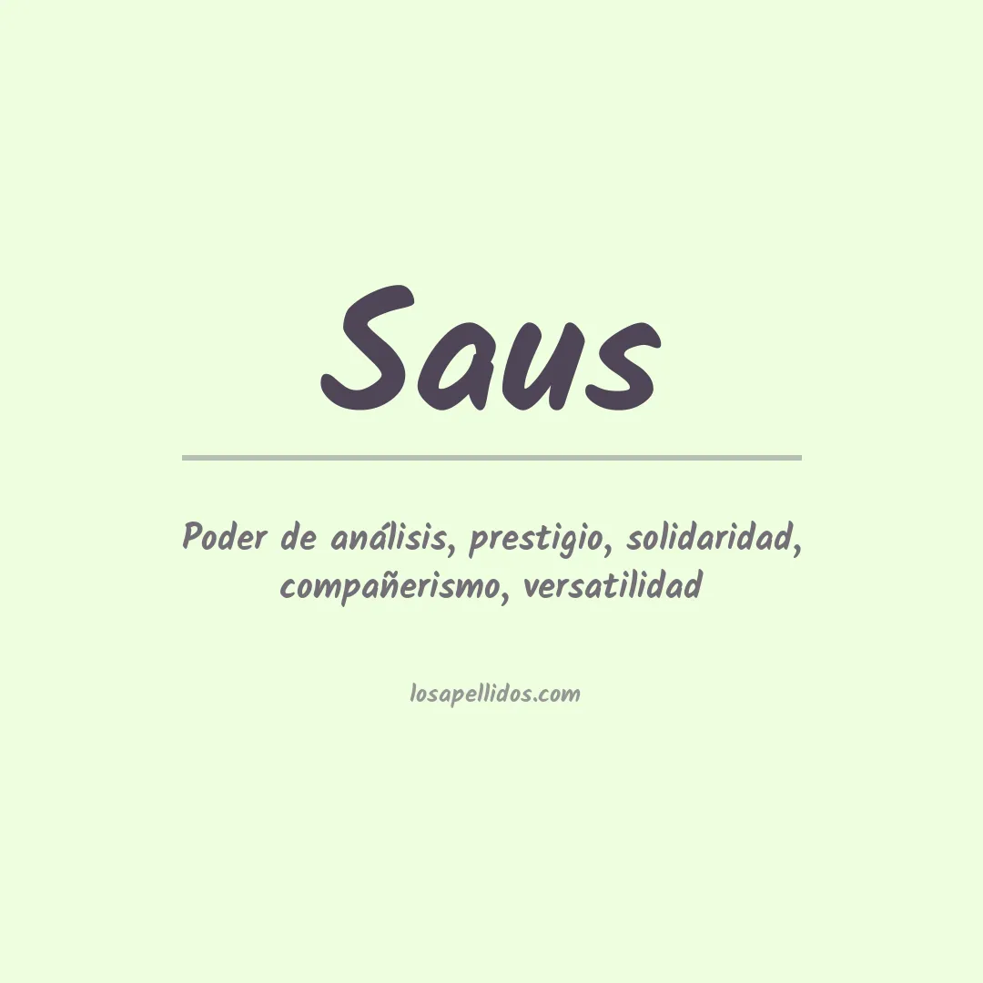 Apellido Saus