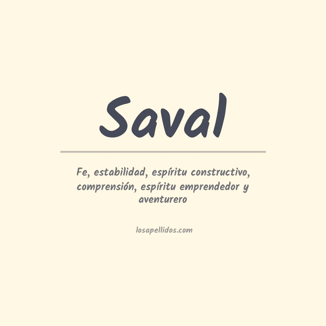 Apellido Saval
