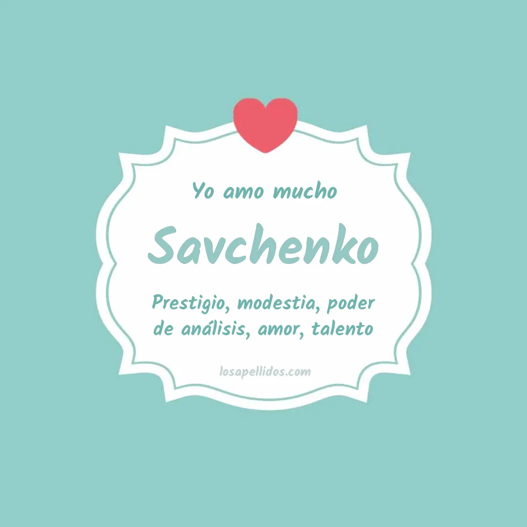 Yo amo mucho Savchenko