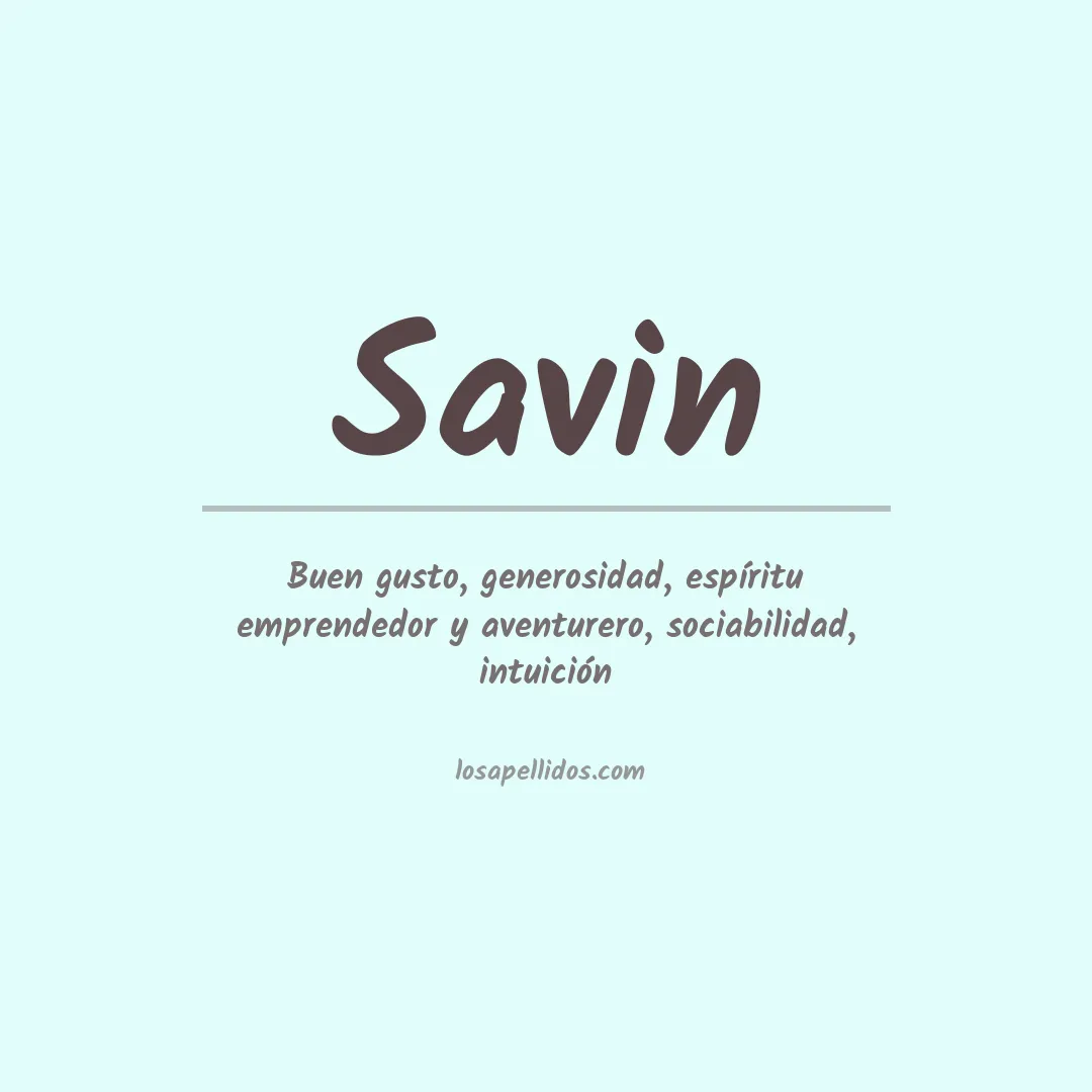 Apellido Savin