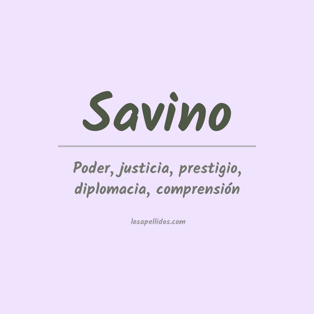 Apellido Savino