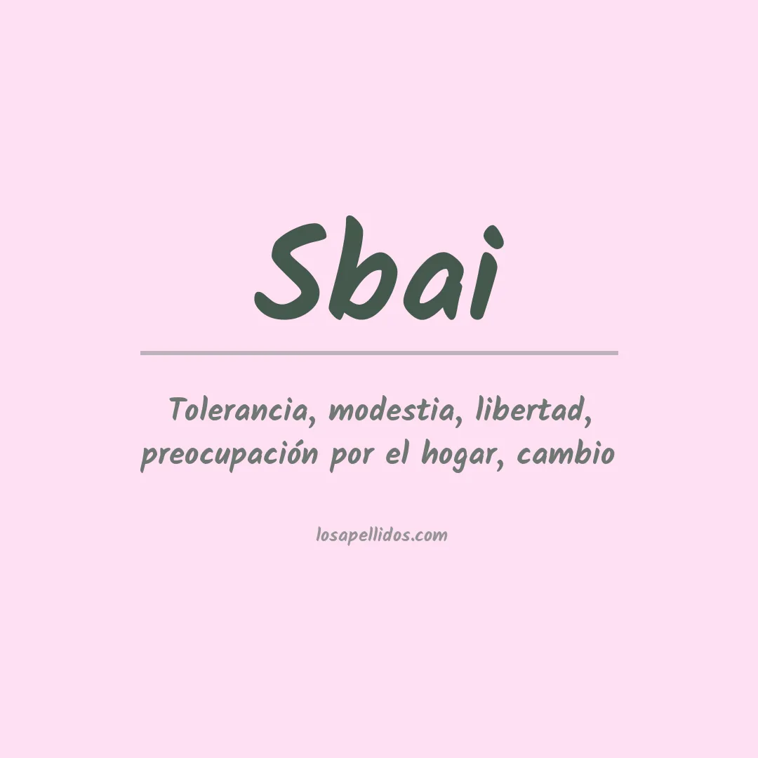 Apellido Sbai