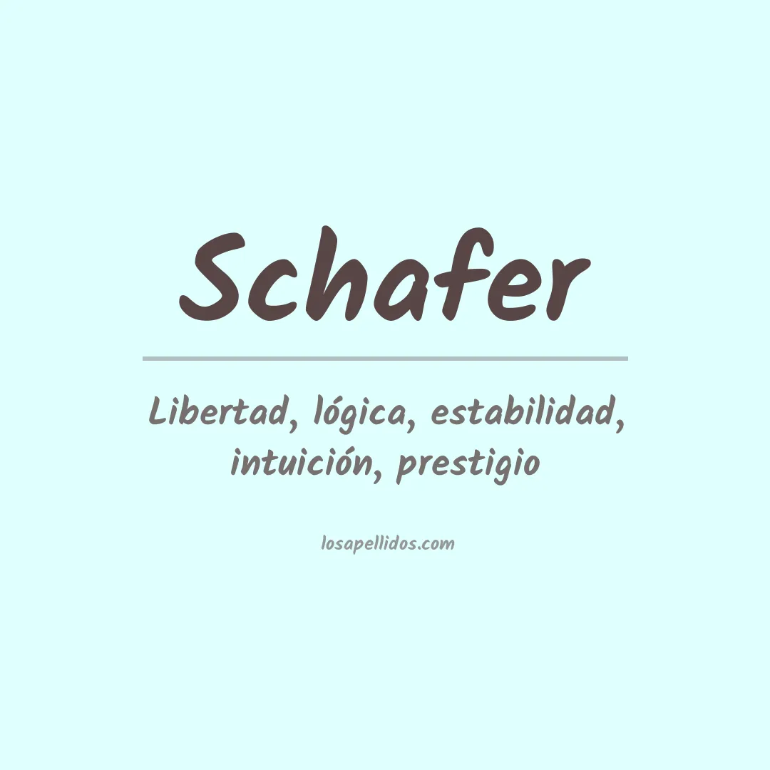 Apellido Schafer