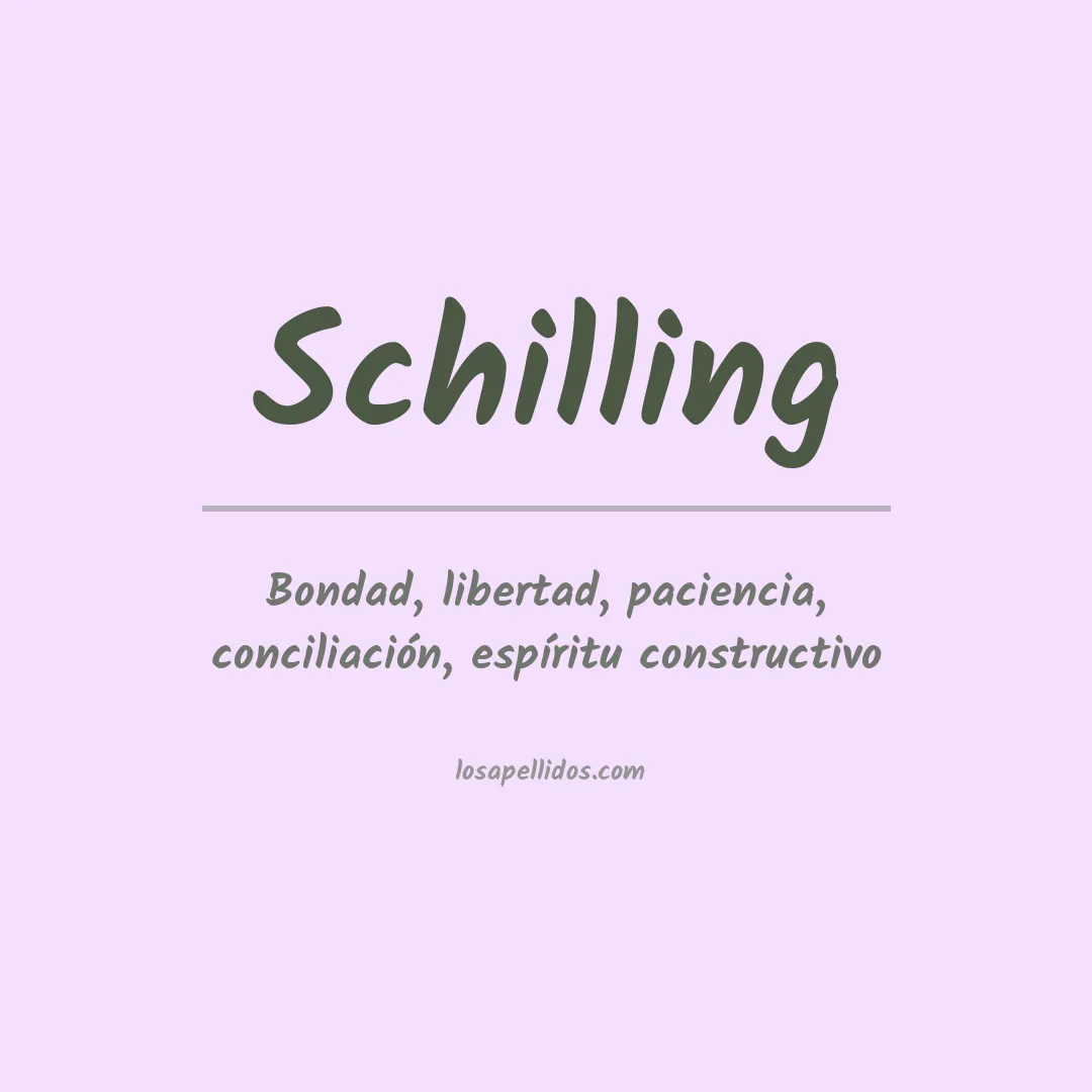 Apellido Schilling