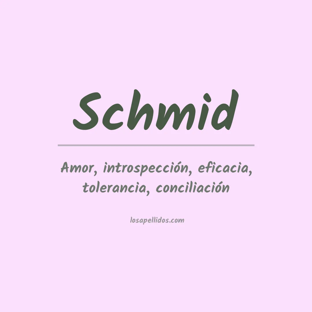 Apellido Schmid