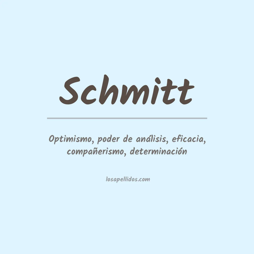 Apellido Schmitt