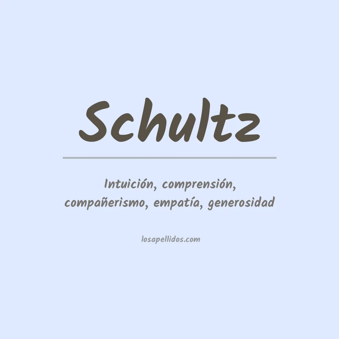 Apellido Schultz