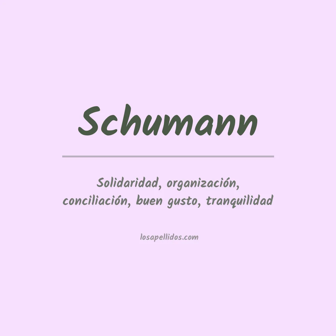 Apellido Schumann
