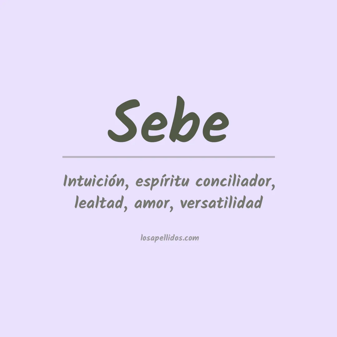 Apellido Sebe