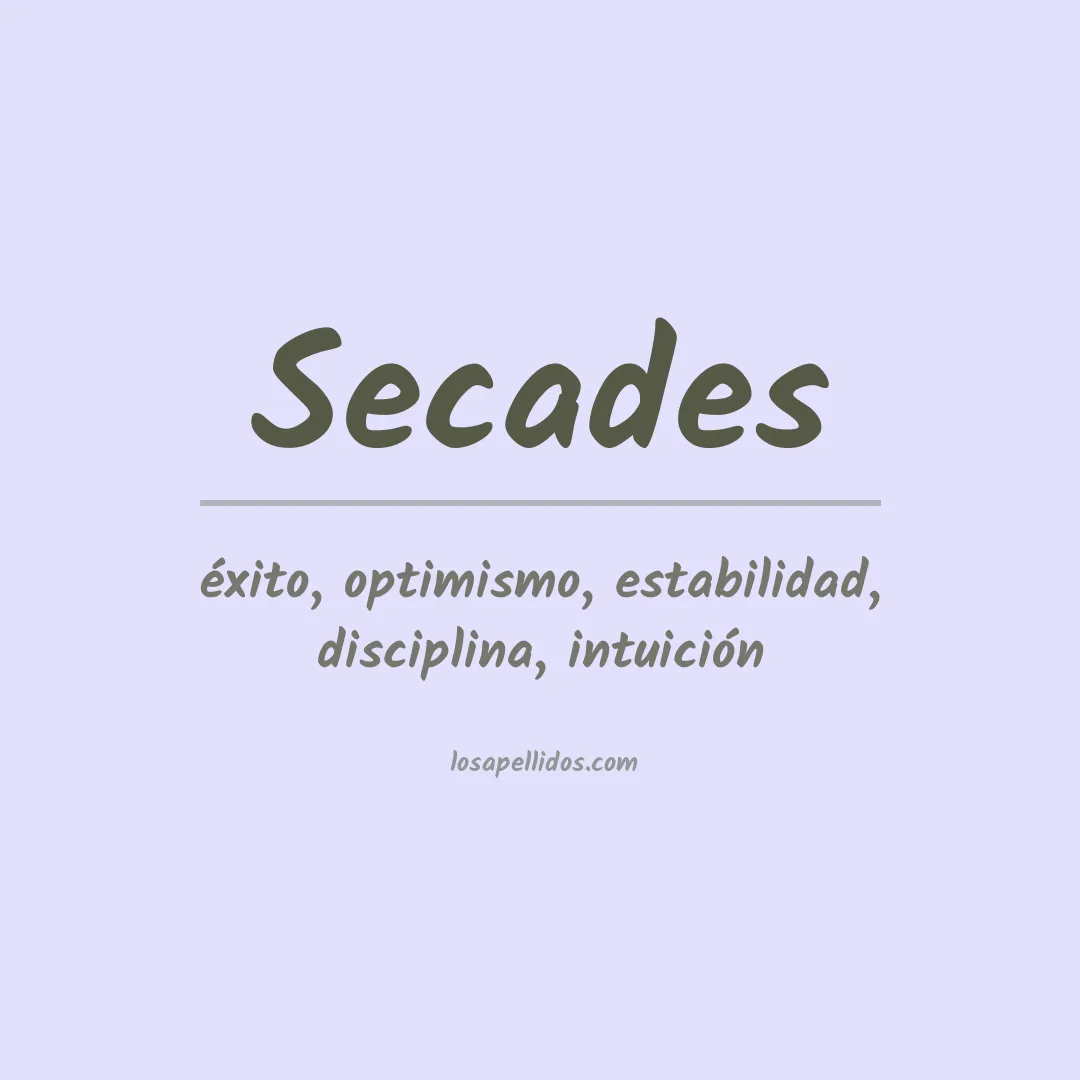 Apellido Secades