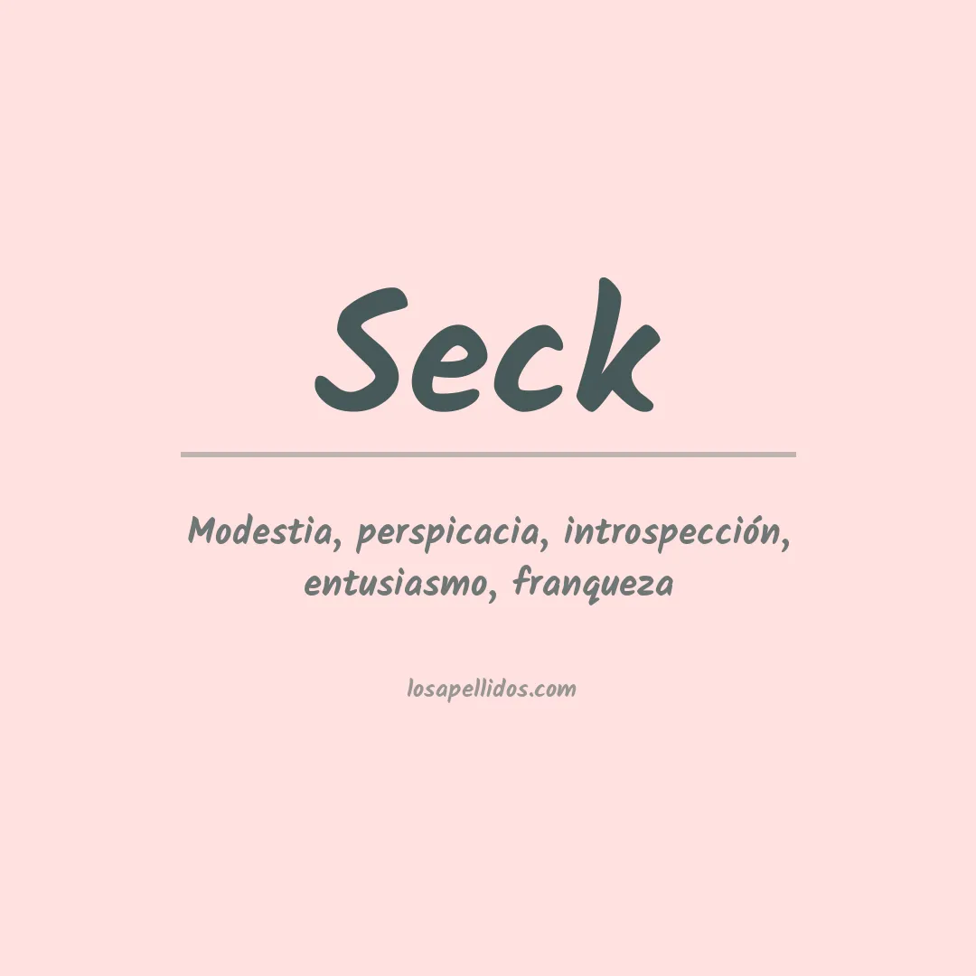 Apellido Seck
