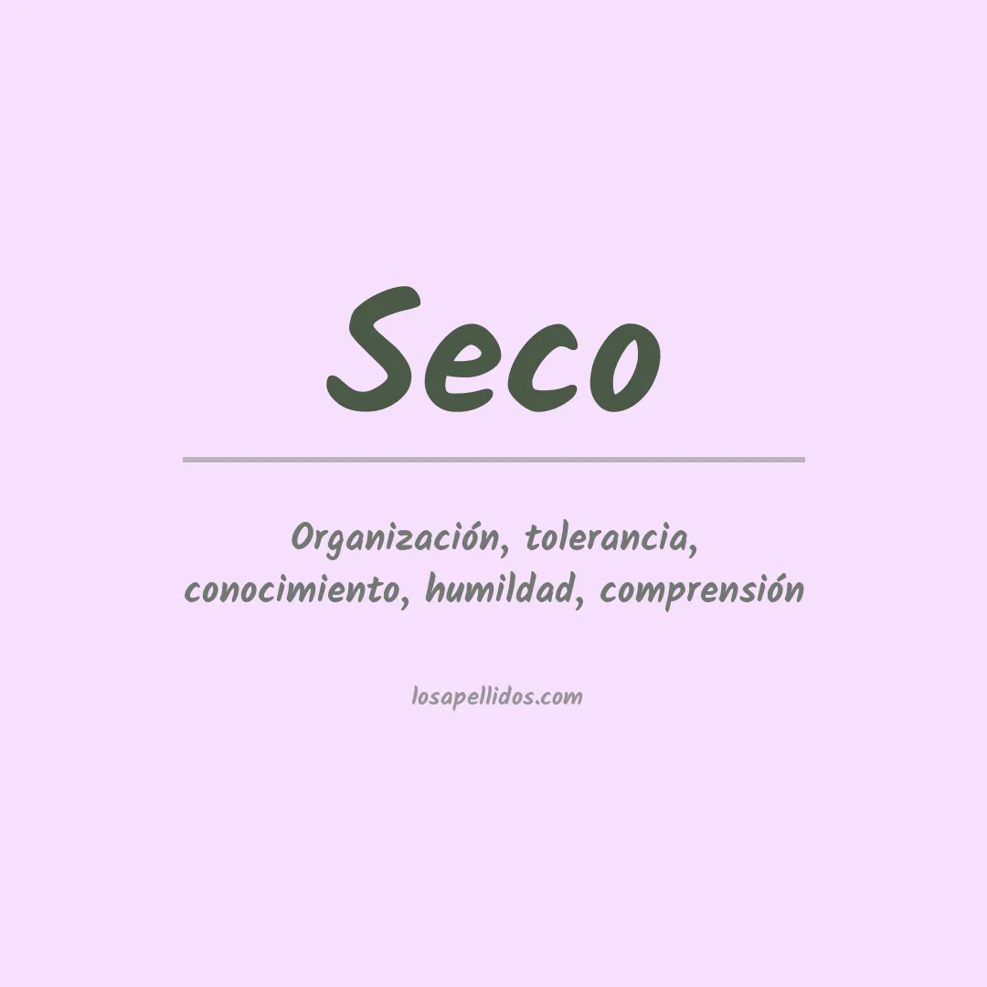 Apellido Seco