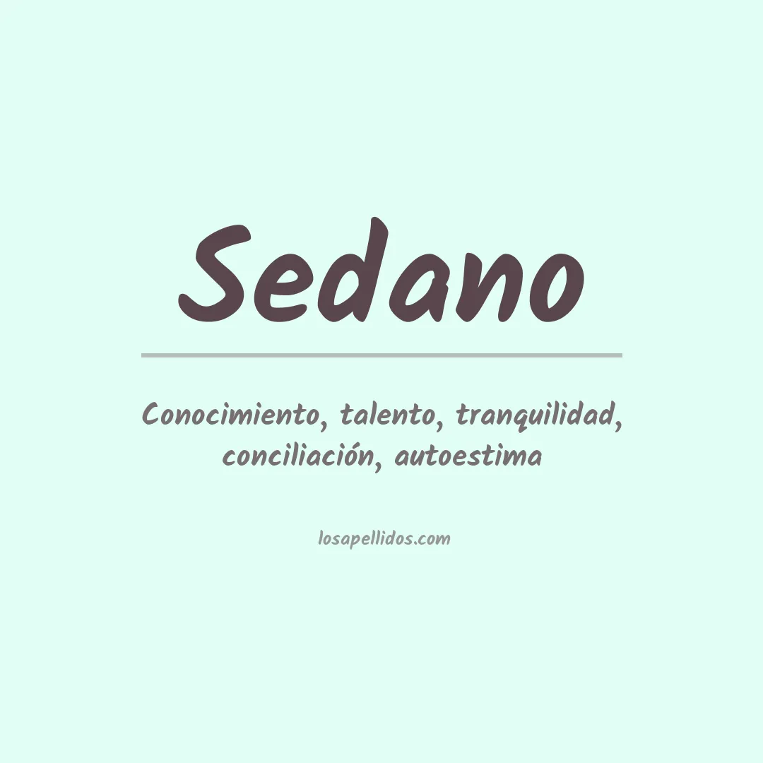Apellido Sedano