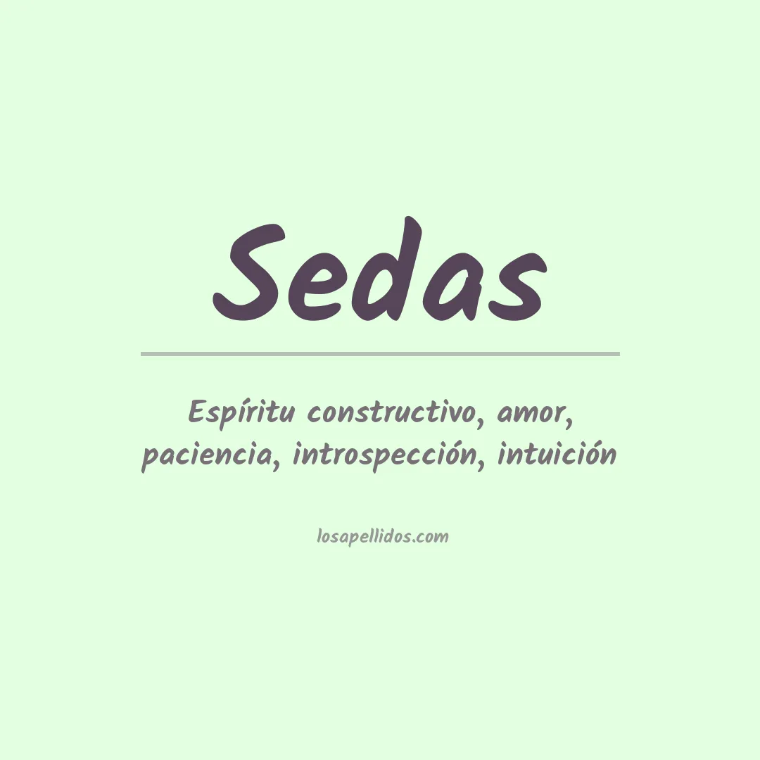 Apellido Sedas