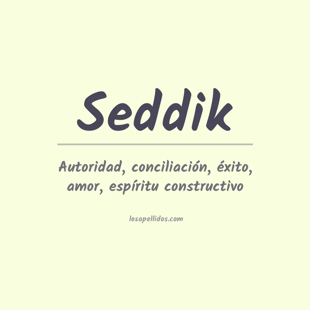 Apellido Seddik