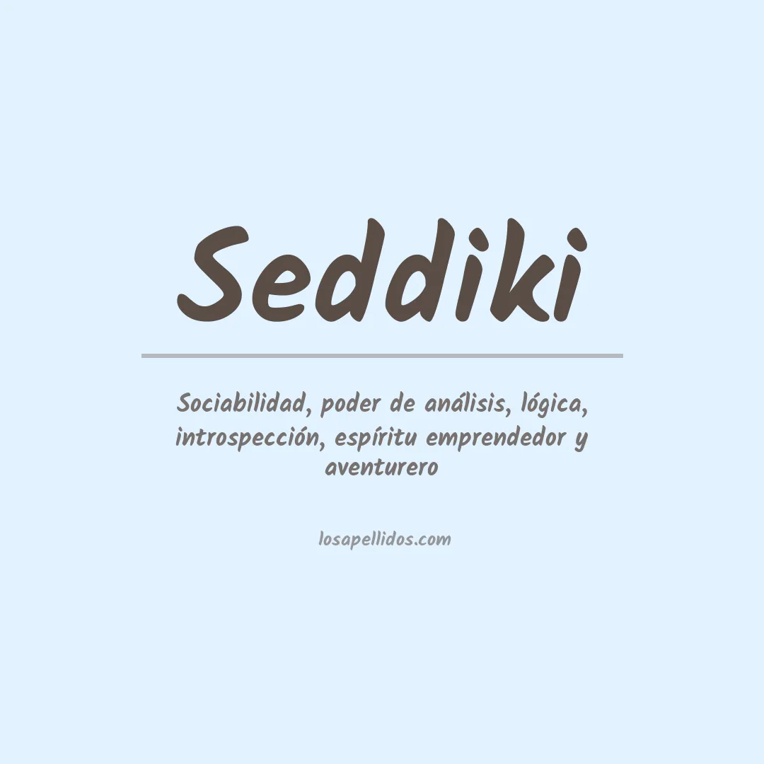 Apellido Seddiki