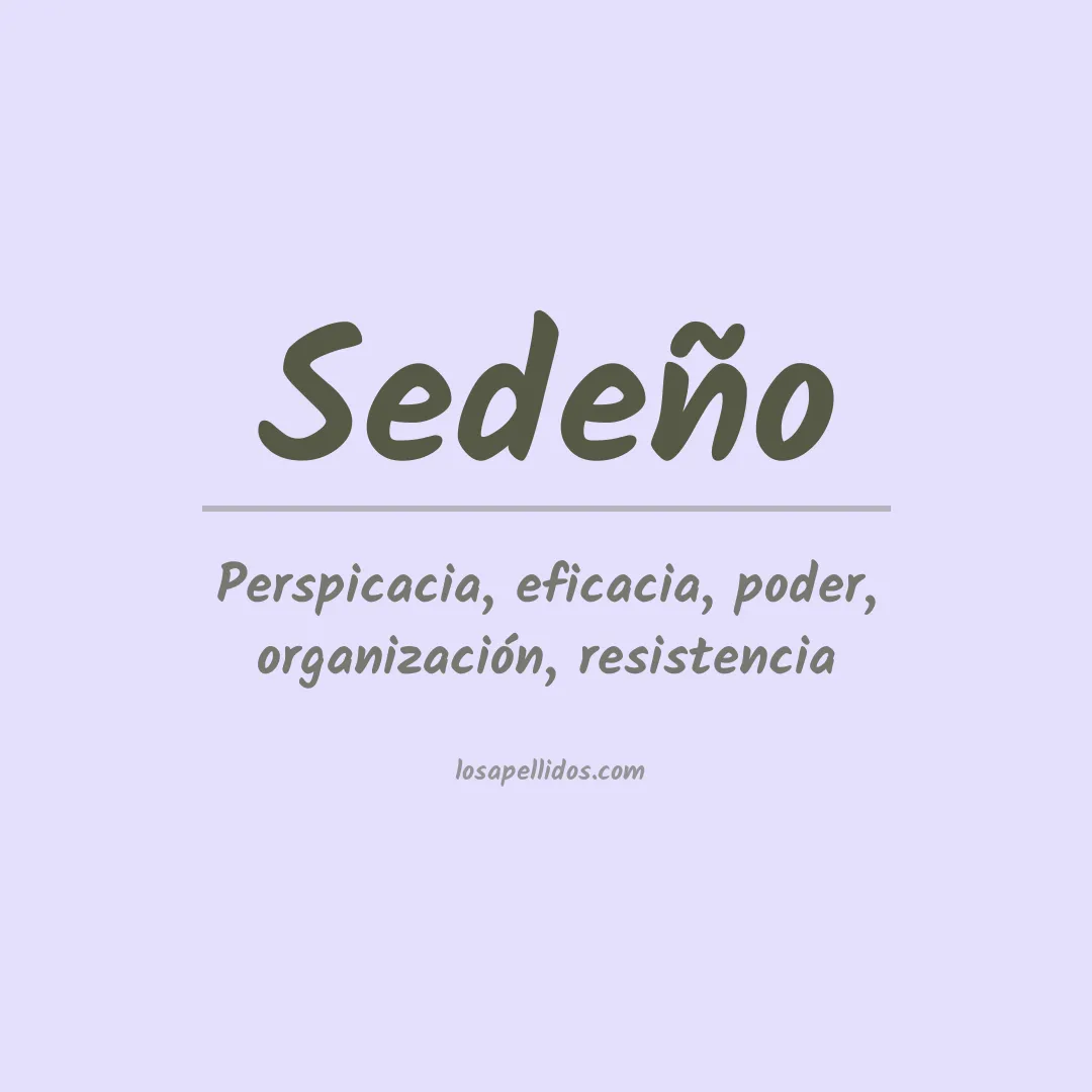 Apellido Sedeño