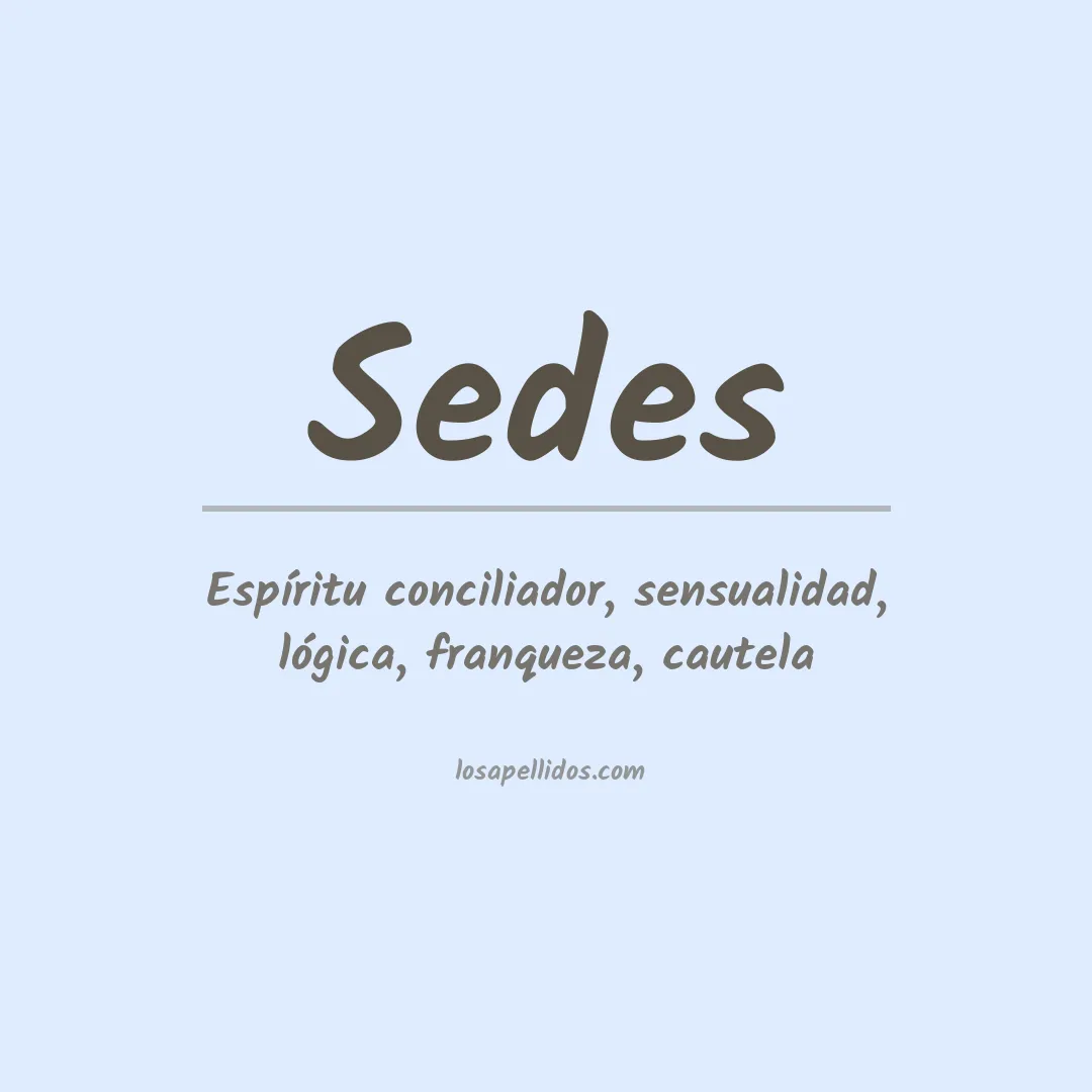 Apellido Sedes