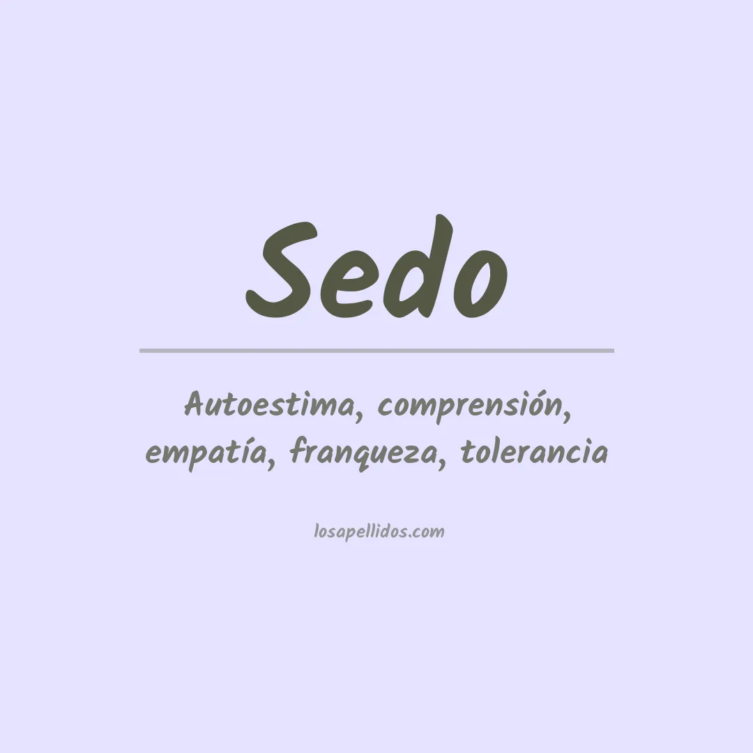 Apellido Sedo