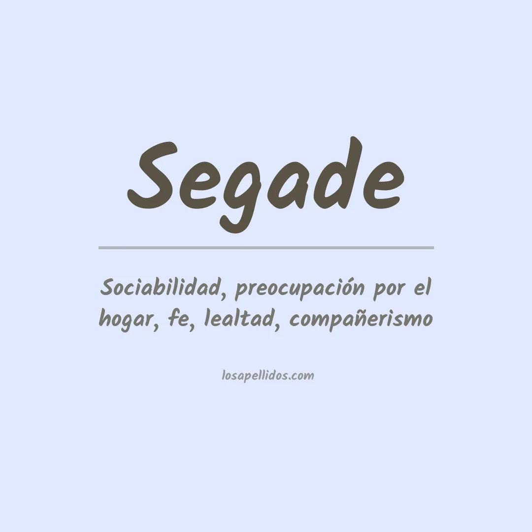 Apellido Segade