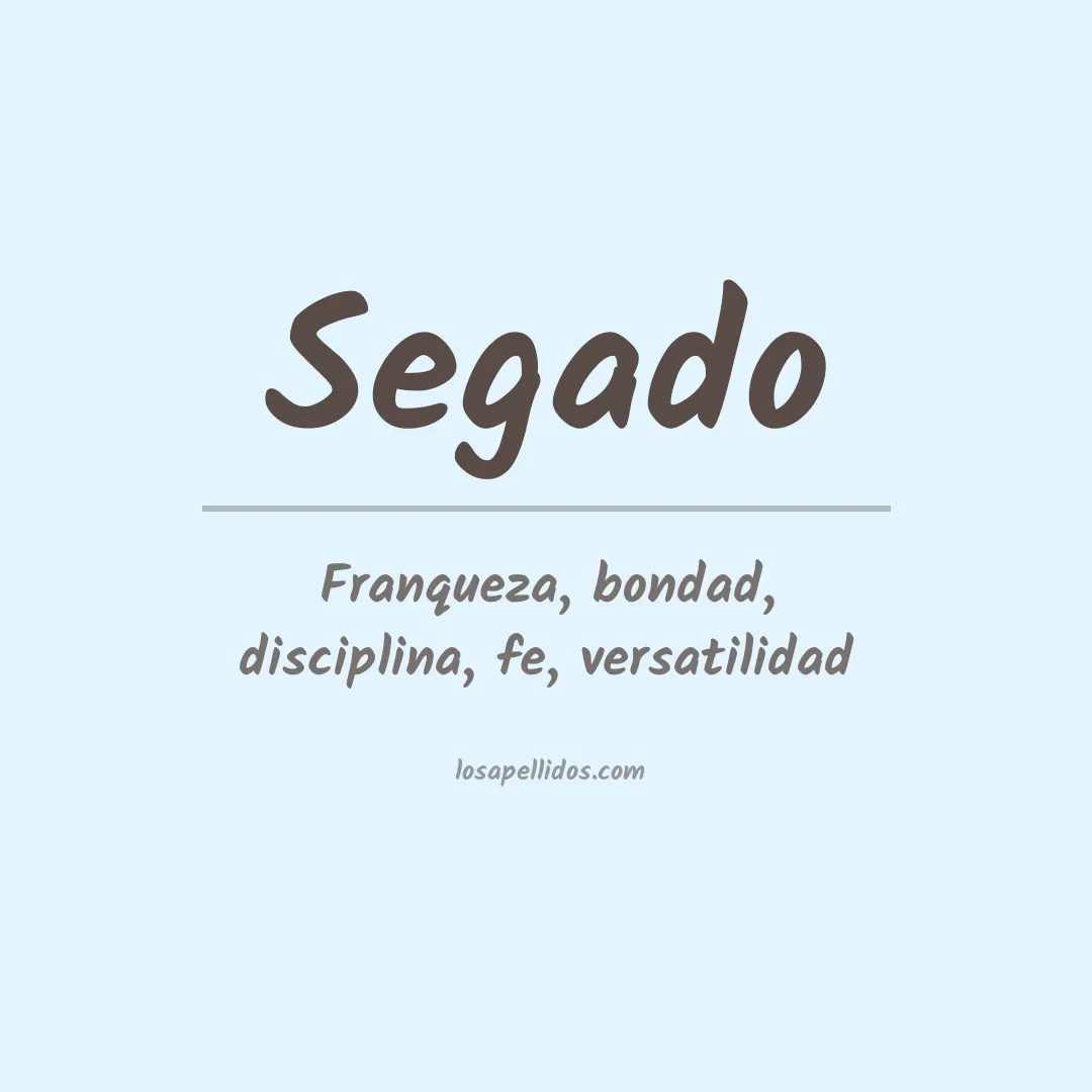Apellido Segado