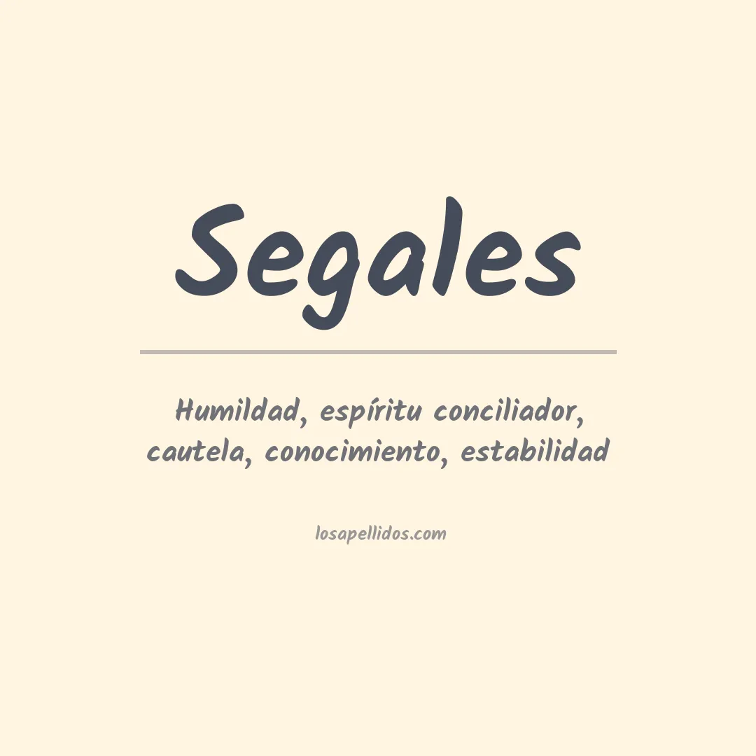 Apellido Segales