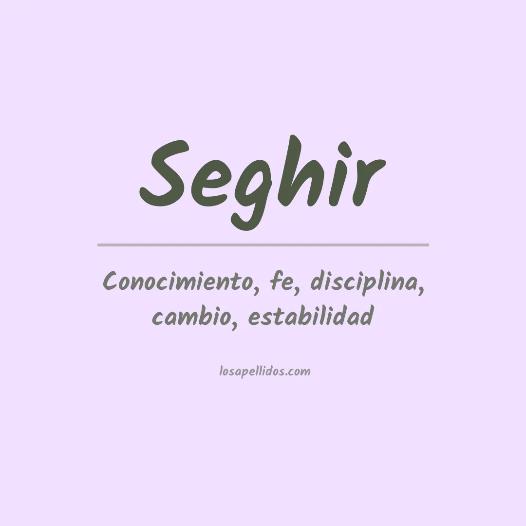 Apellido Seghir