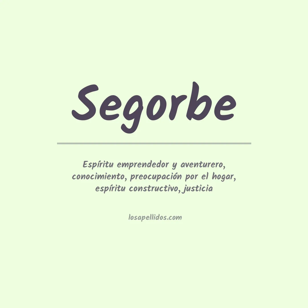 Apellido Segorbe