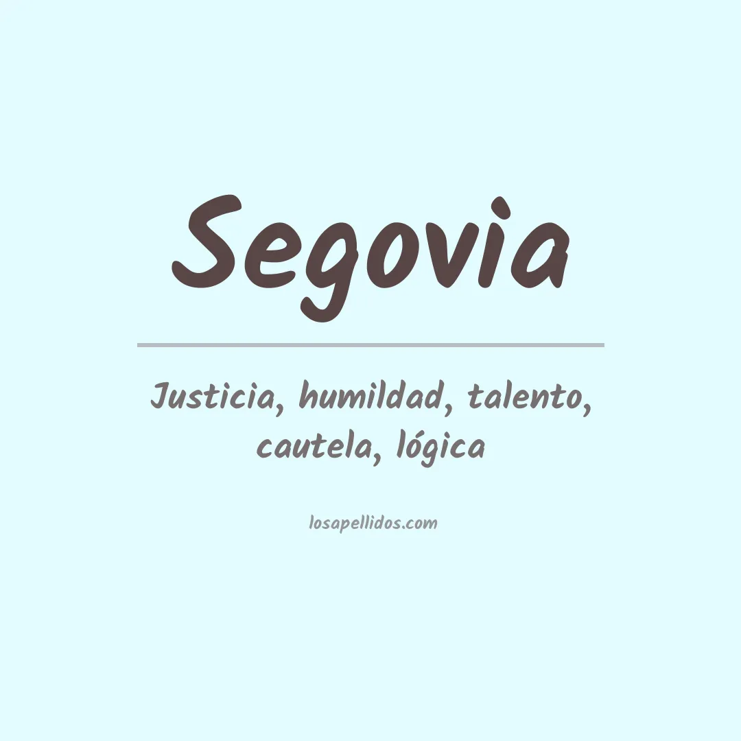 Apellido Segovia