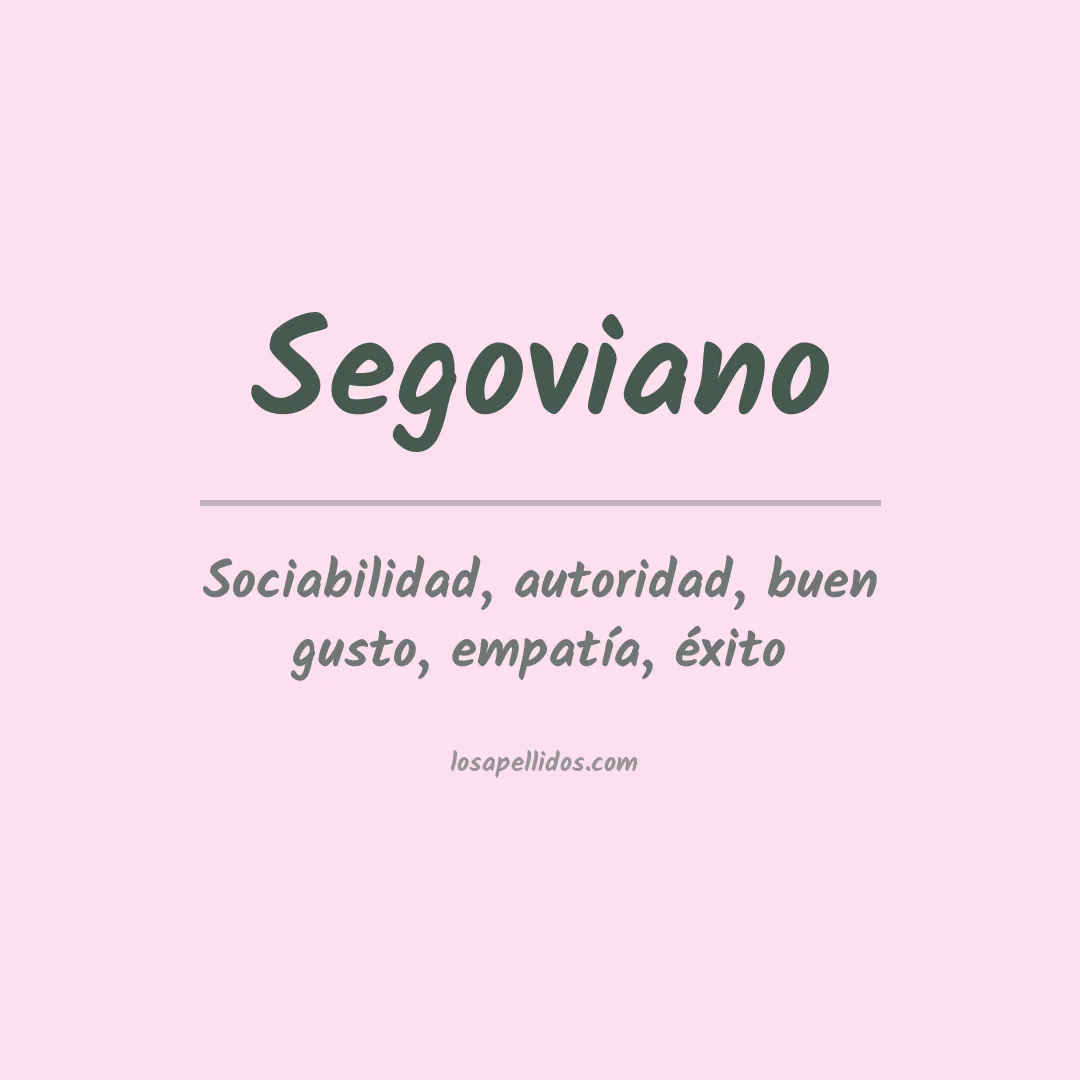 Apellido Segoviano
