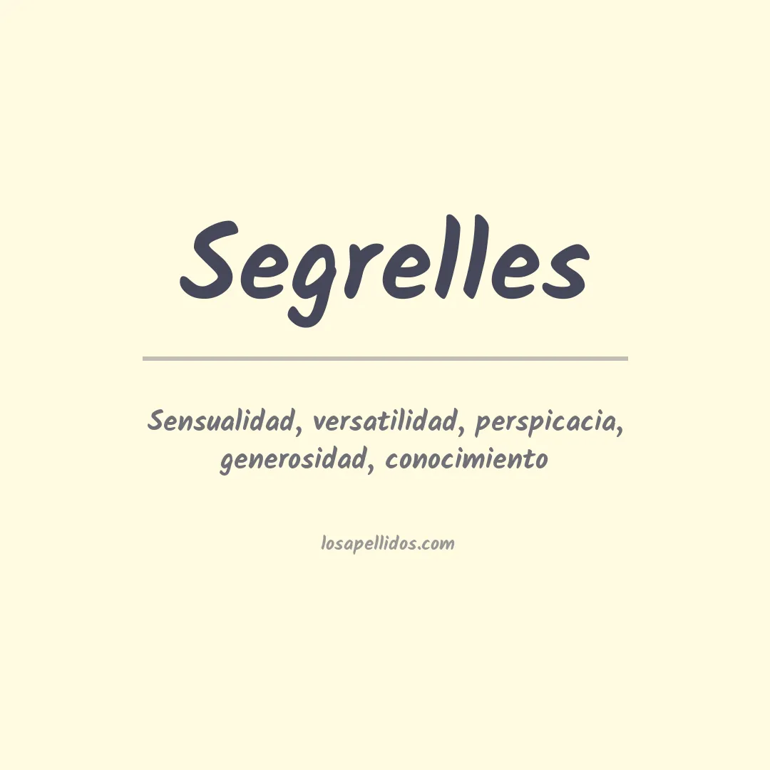 Apellido Segrelles