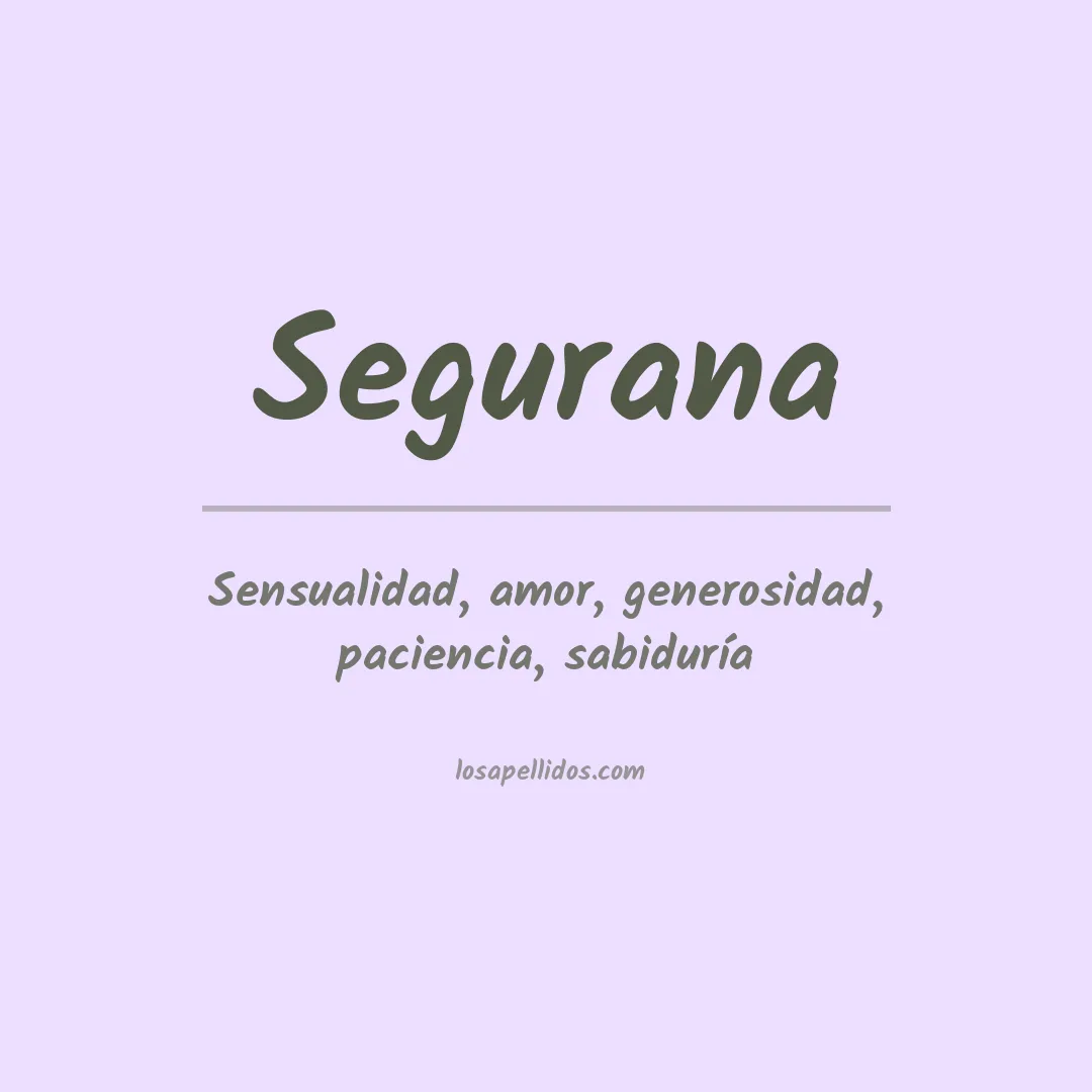 Apellido Segurana
