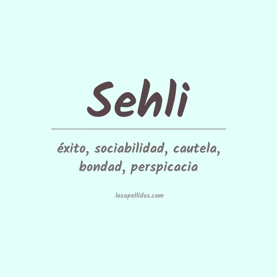 Apellido Sehli