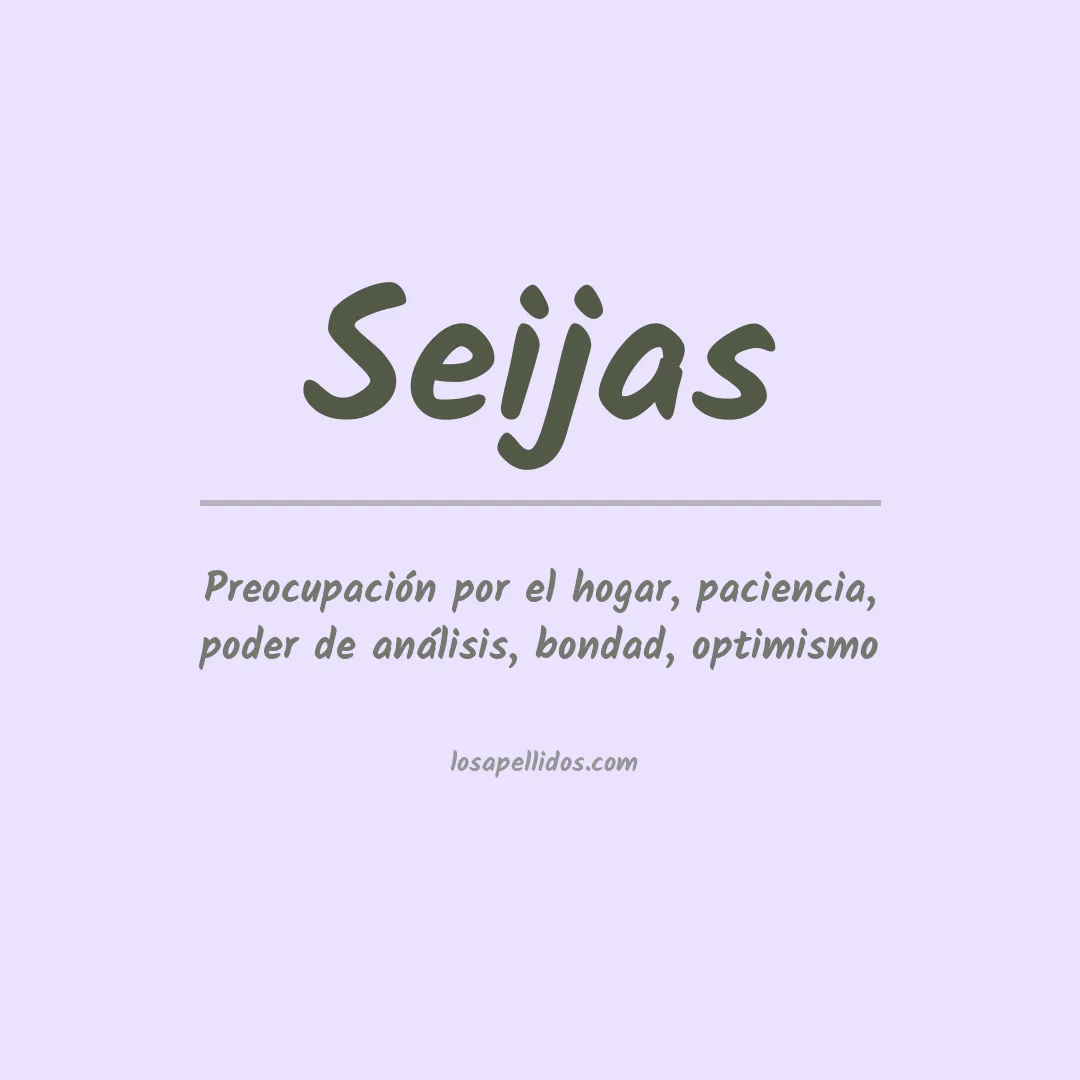 Apellido Seijas