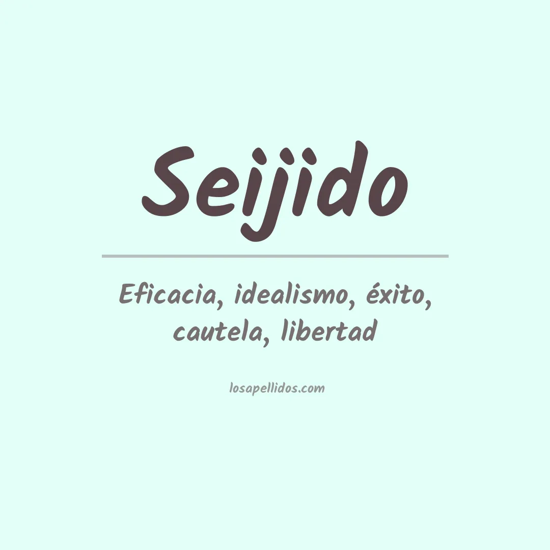 Apellido Seijido