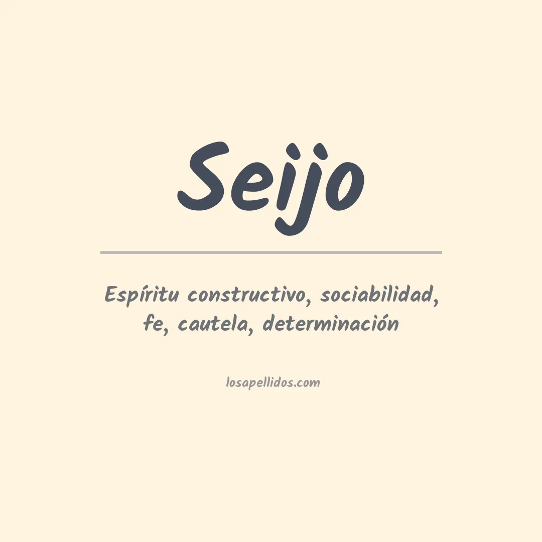 Apellido Seijo